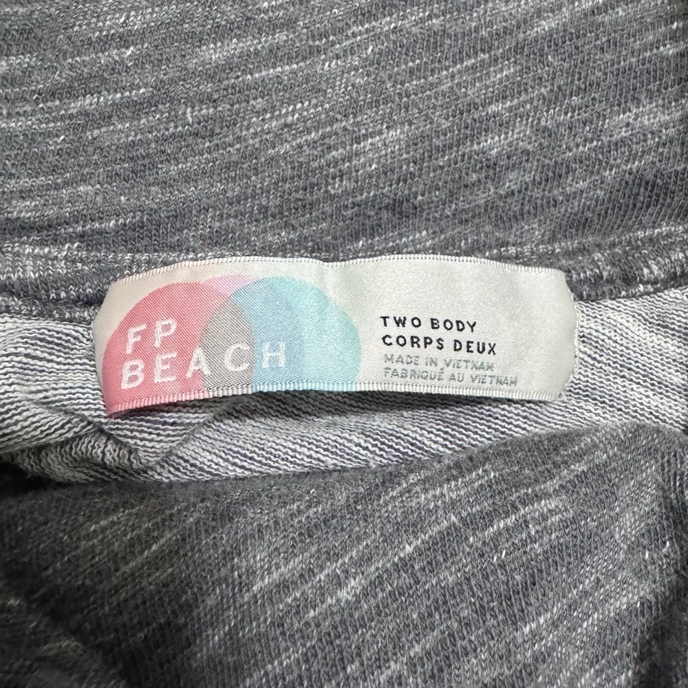 Free People Beach Two Body Free People Cocoon Cowl Pullover in Charcoal